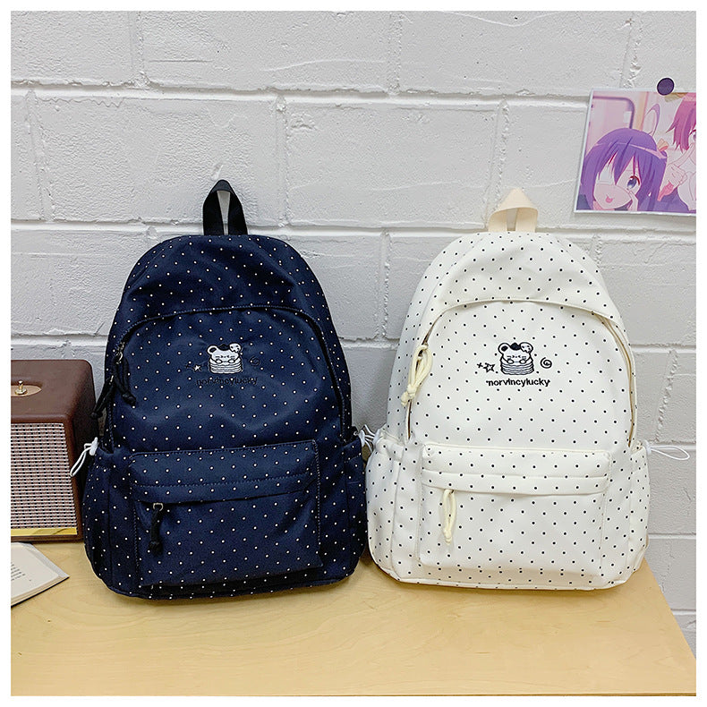 Playful Polka Dot Backpack Kalsten