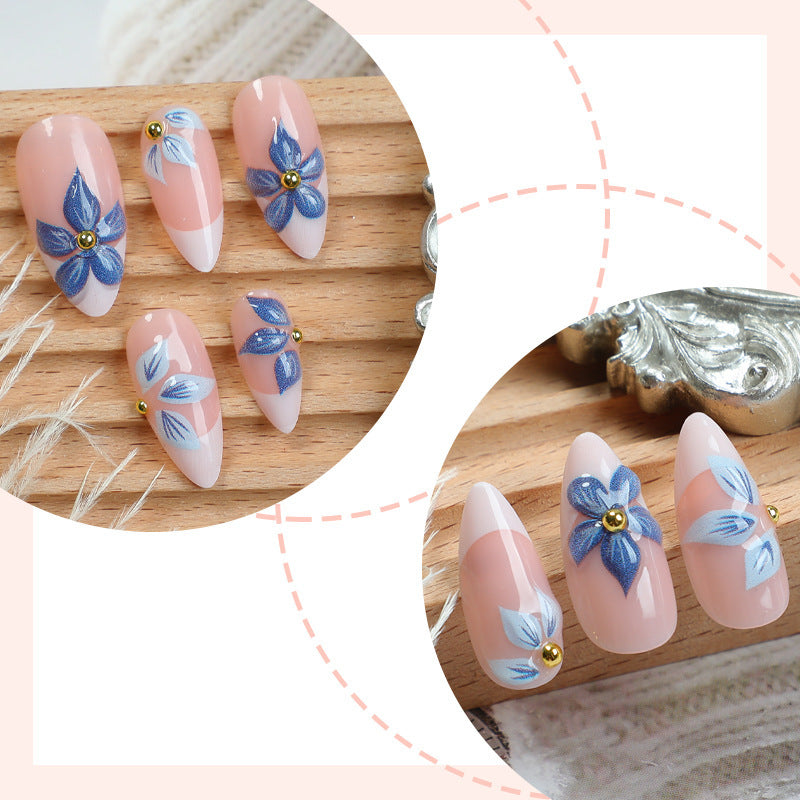 Creative nail art set with elaborate flower designs Kalsten