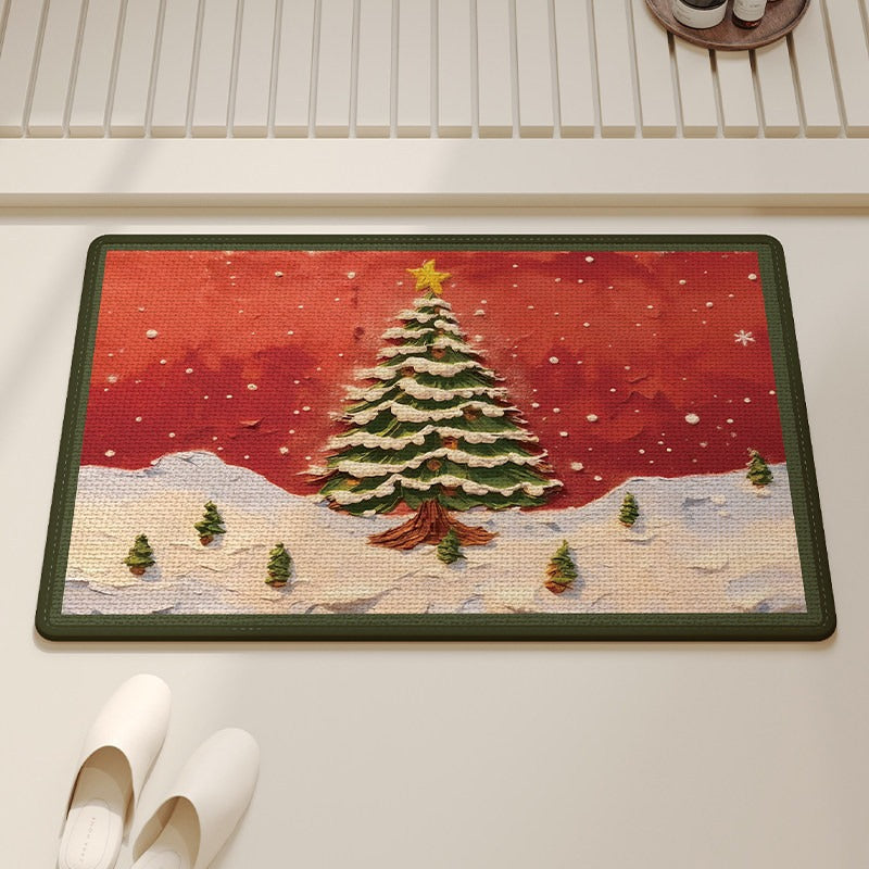 Festive Gingerbread Holiday Doormat Kalsten