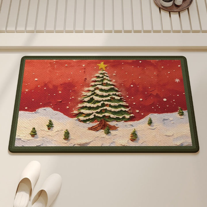 Festive Gingerbread Holiday Doormat Kalsten