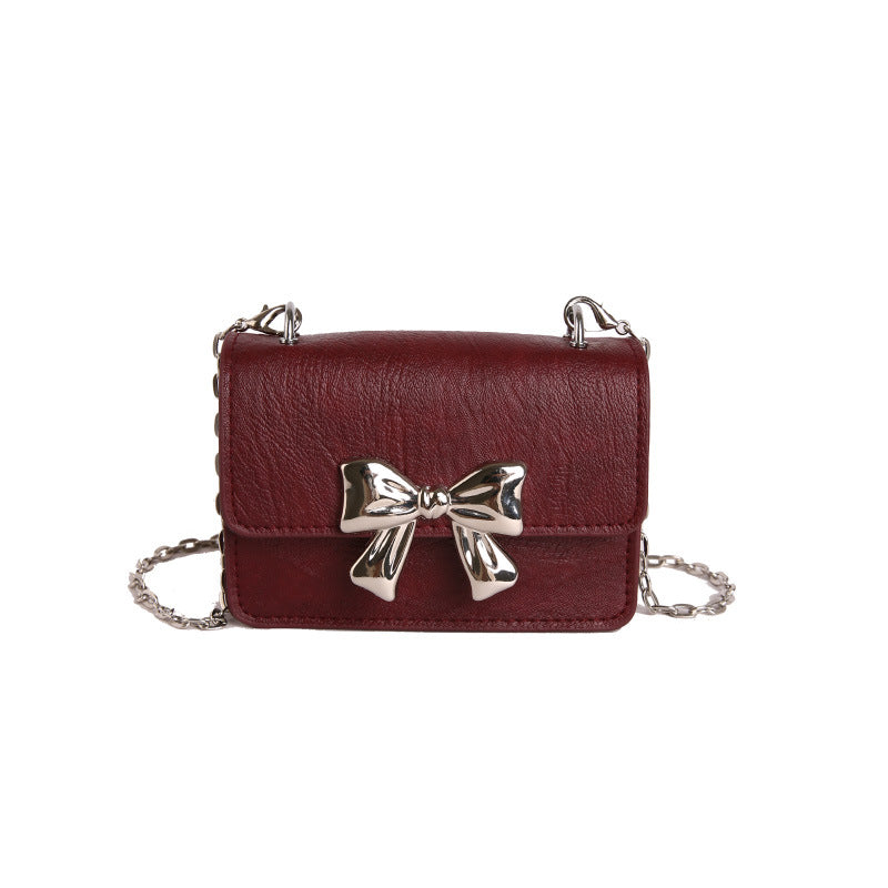 WoCharming Bow-Embellished Mini Handbag Kalsten