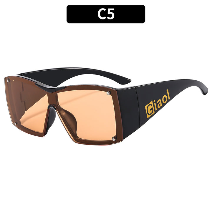 Bold Oversized Shield Sunglasses