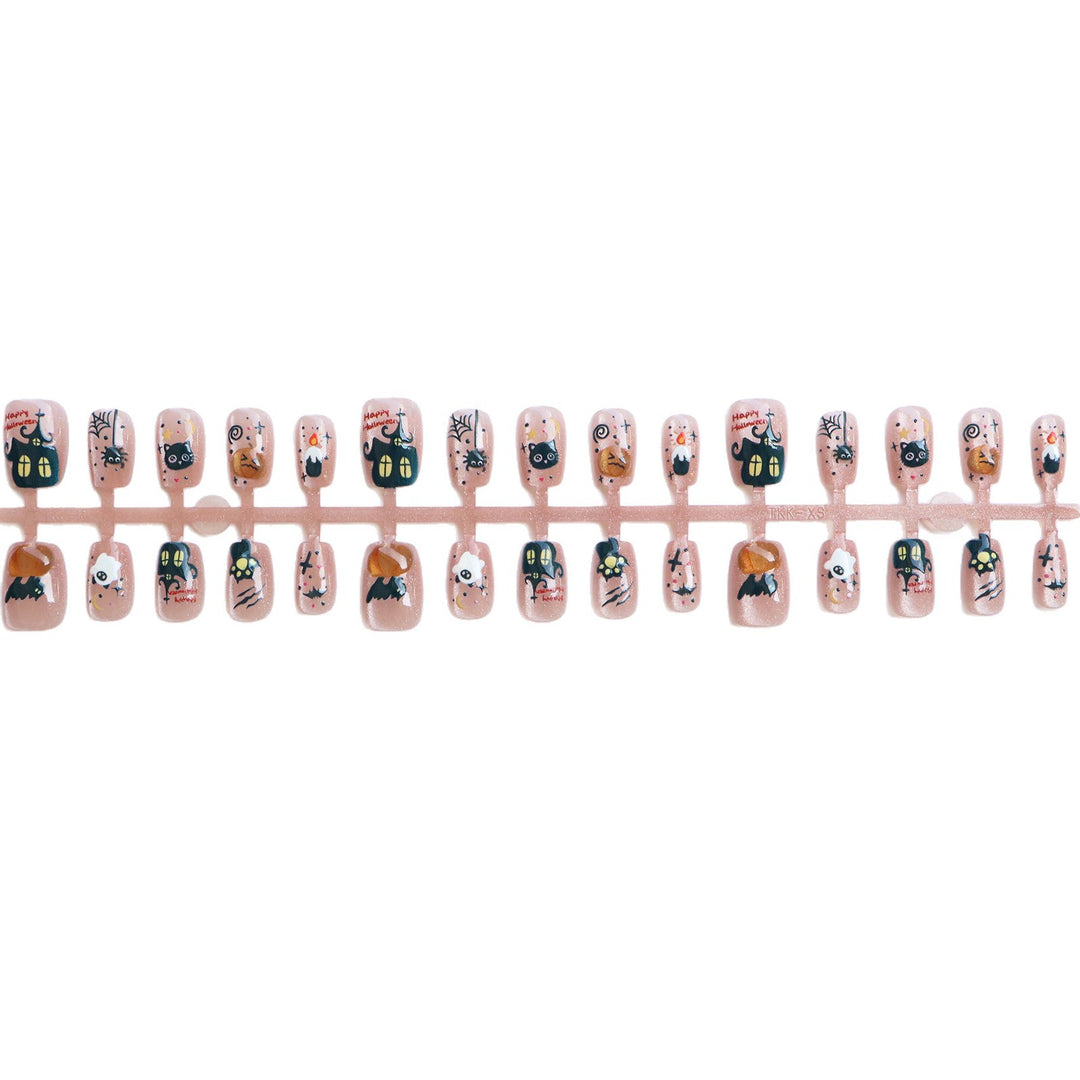 Creative Halloween-Themed Press-On Nail Art Set Kalsten