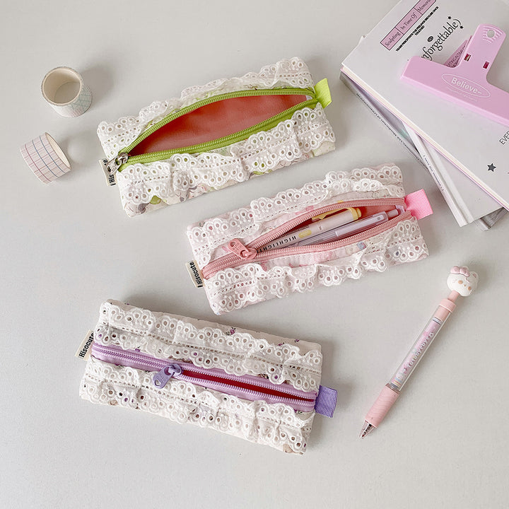 Elegant Lace Design Pencil Case Kalsten
