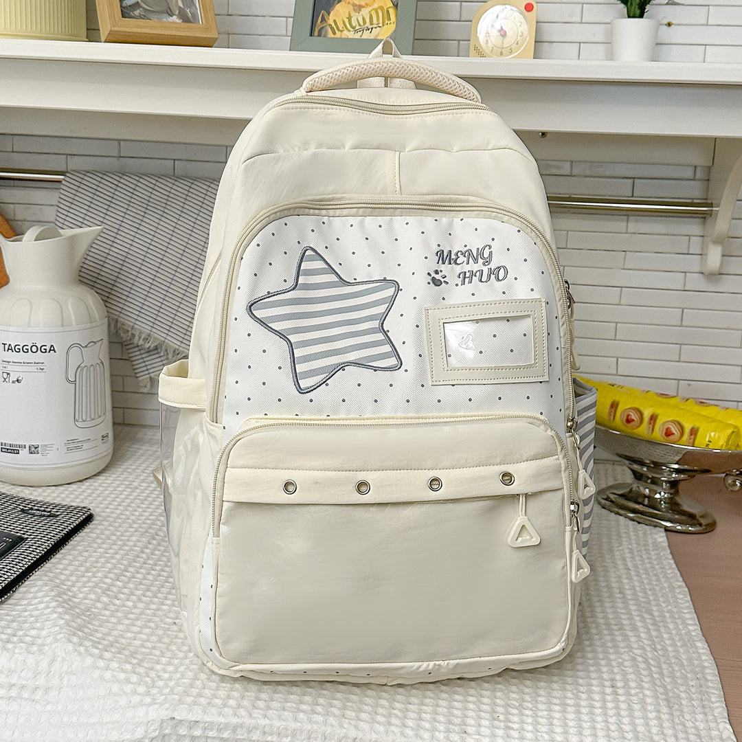 Fun-Themed Star Print Backpack Kalsten