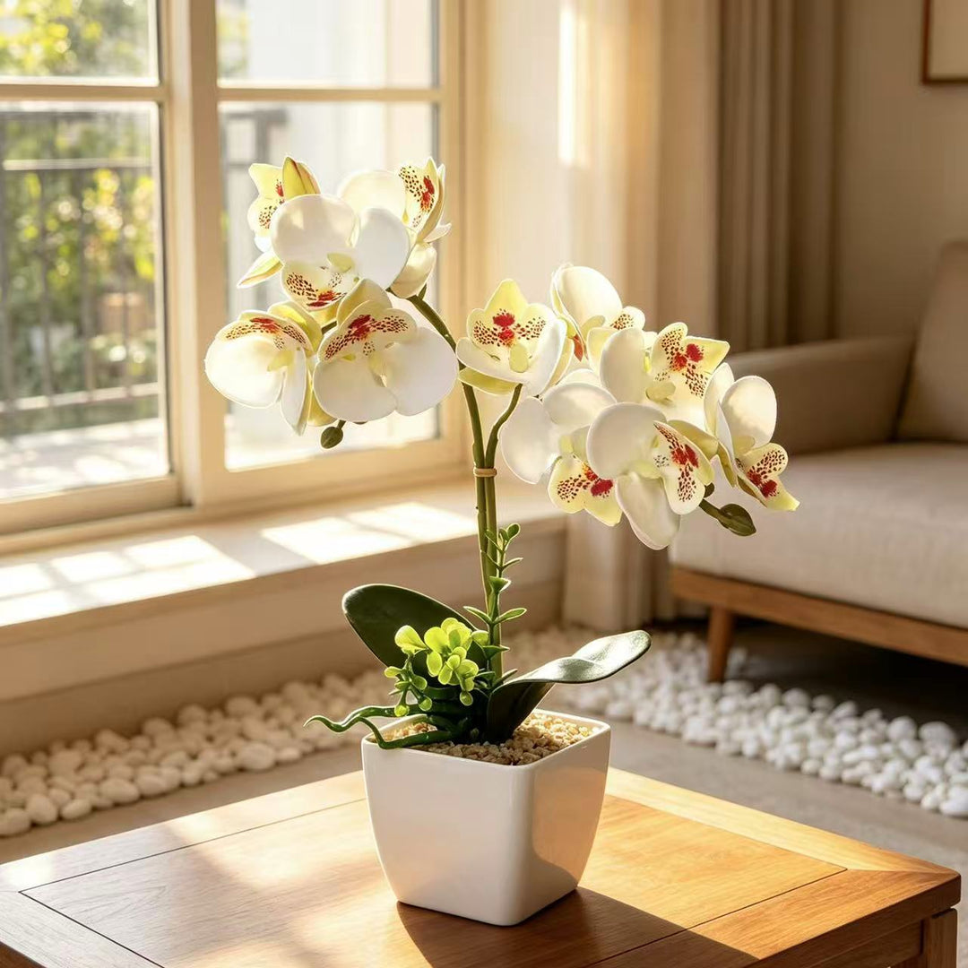Artificial Orchid Arrangement for Home Decor Display