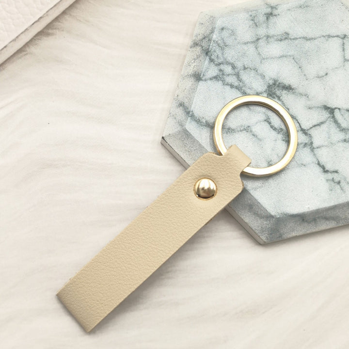 Unisex keychain made of high-quality artificial leather with stylish design Kalsten