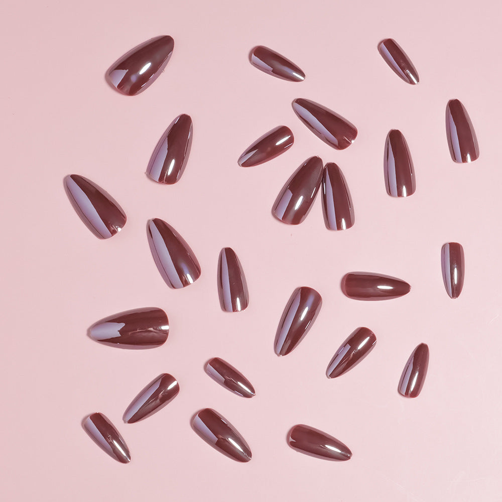 Glossy Stiletto Press-On Nail Set with Unique Design Kalsten