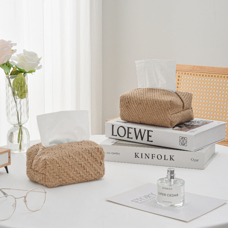 Decorative Textured Tissue Box Cover Kalsten