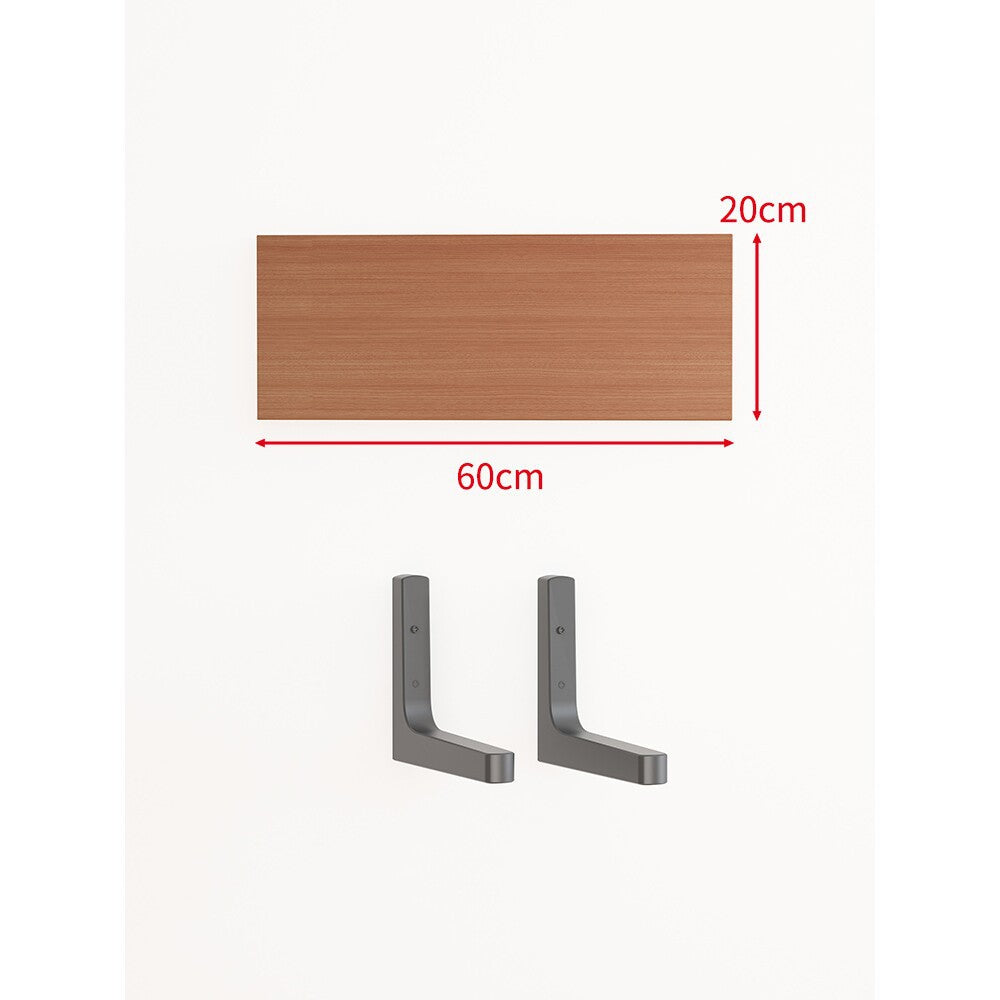 Long Narrow Floating Wall Shelf Kit with Concealed Heavy-Duty Brackets