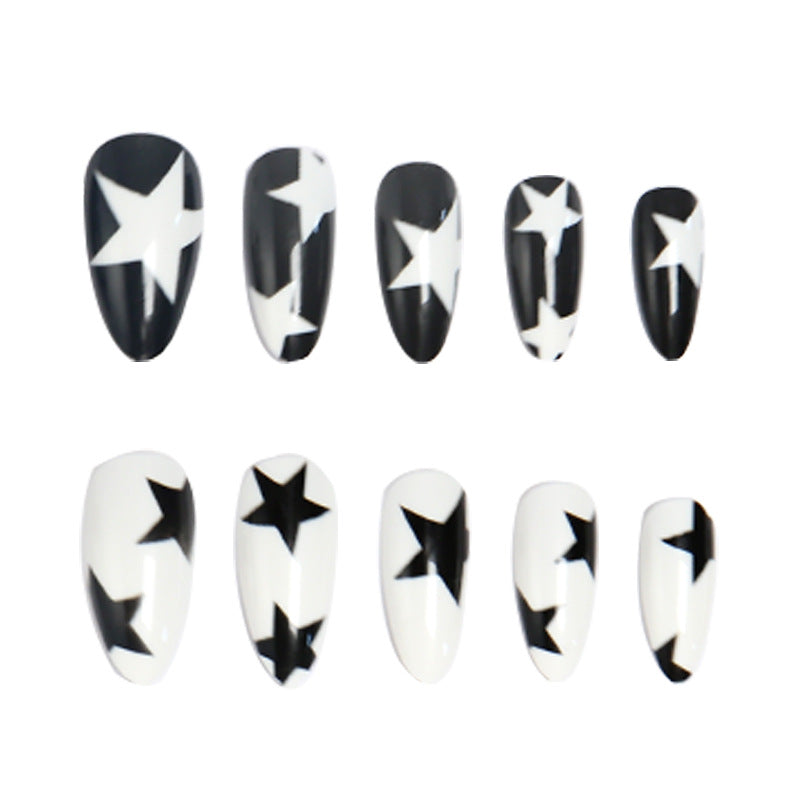 Artificial nails with star pattern Kalsten