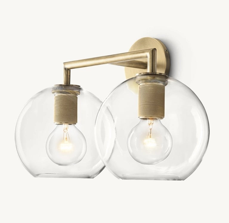 Modern Glass Sphere Wall Light