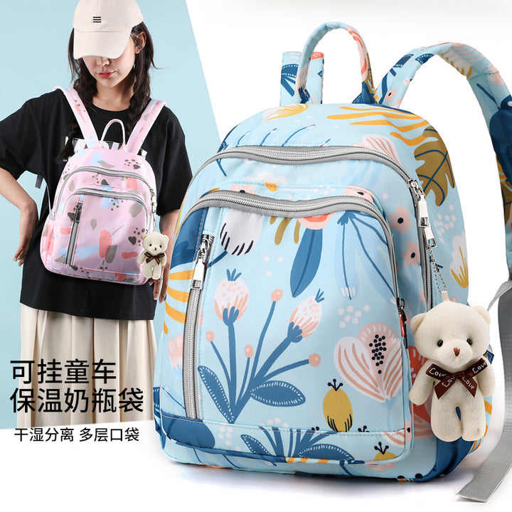 Playful Cartoon Pattern Backpack Kalsten