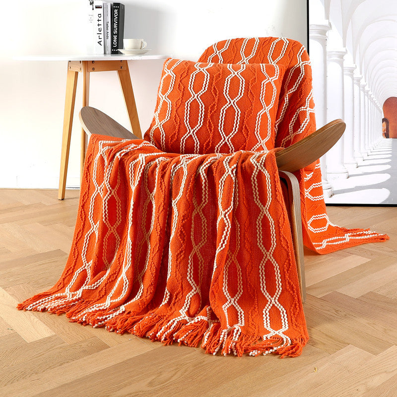Textured Throw Blanket Kalsten