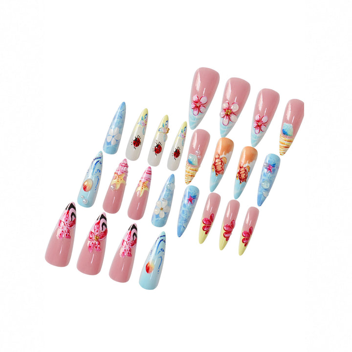 Artistic Sea-Themed Nail Art Kalsten
