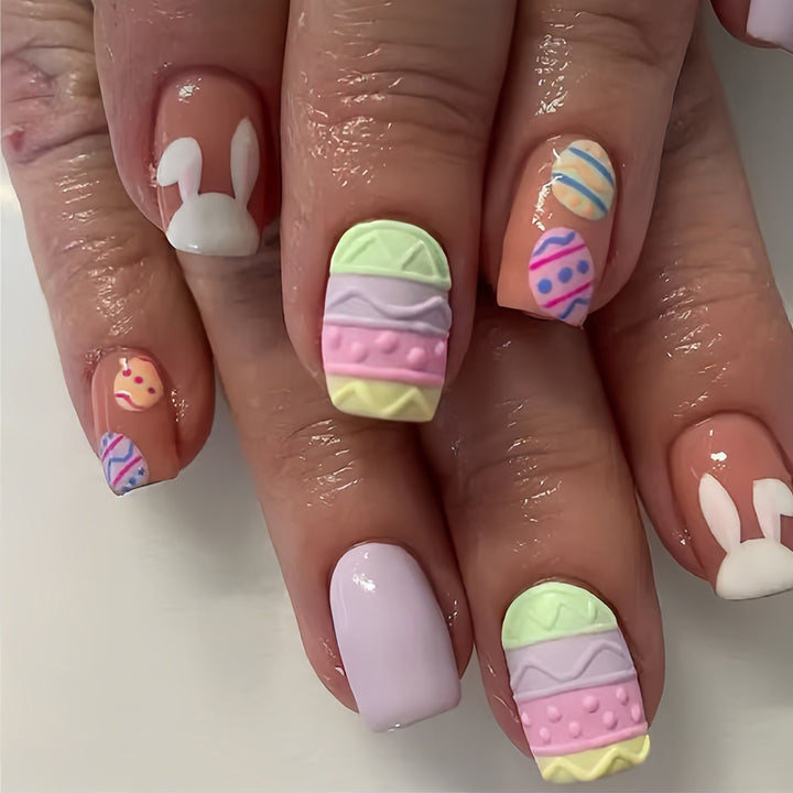 Decorative Easter-Themed Press-On Nail Art Kalsten