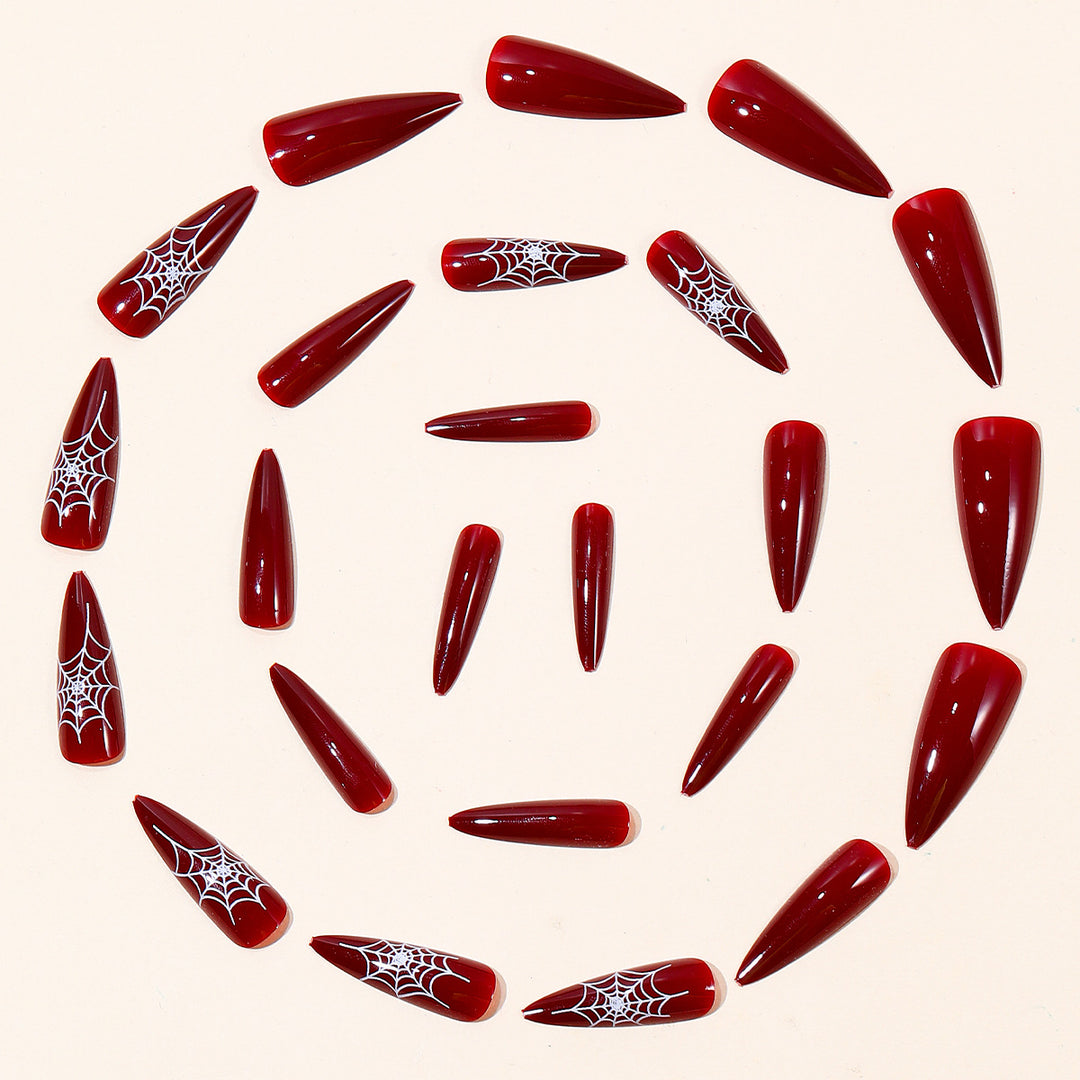 Halloween-Themed Stiletto Nail Art Extensions Kalsten