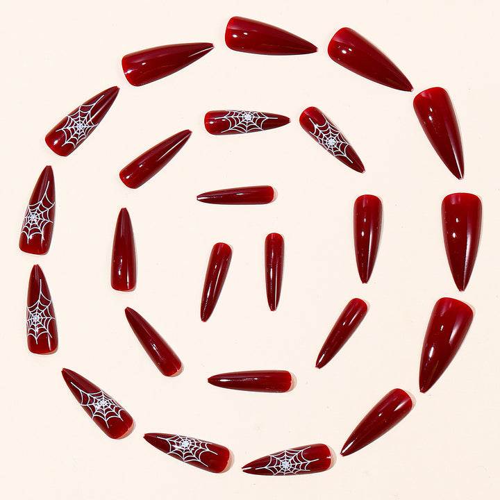 Halloween-Themed Stiletto Nail Art Extensions Kalsten