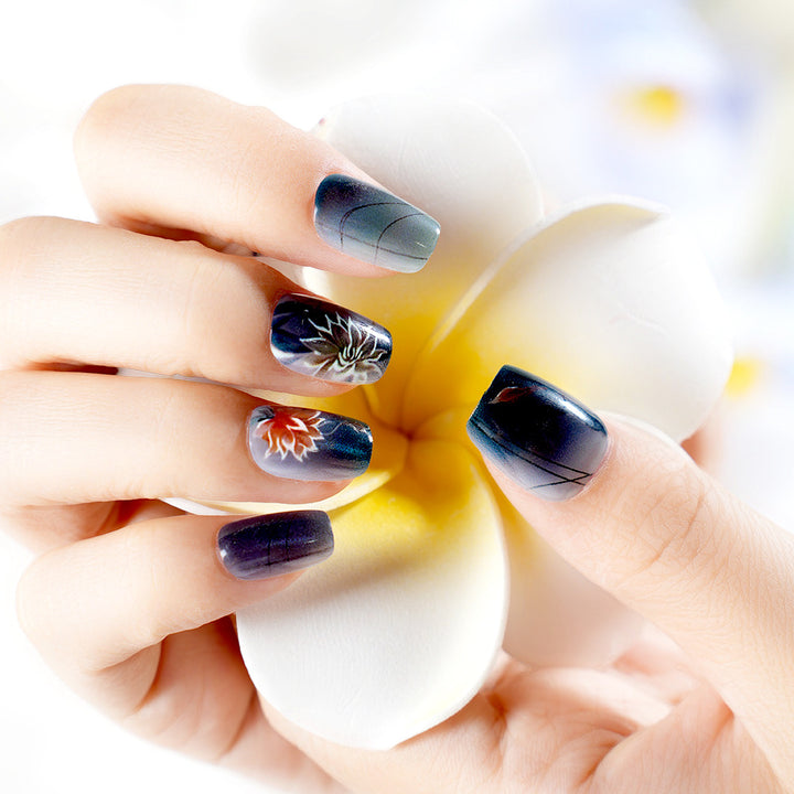 Artistic Floral Design Press-On Nails Kalsten