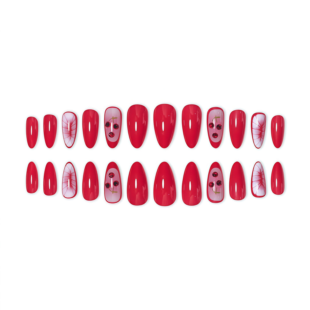 Creative Cherry Nail Art Extensions Kalsten