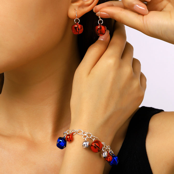 Women's unusual star-rose acrylic earrings with feather-light wearing comfort and fishhook closure Kalsten