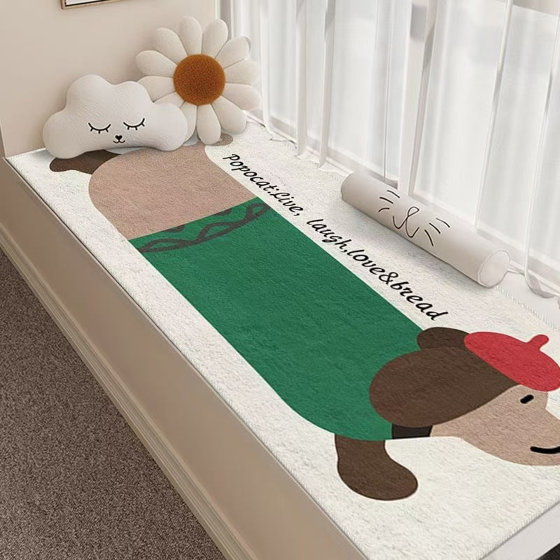 Whimsical Dog-Themed Area Rug