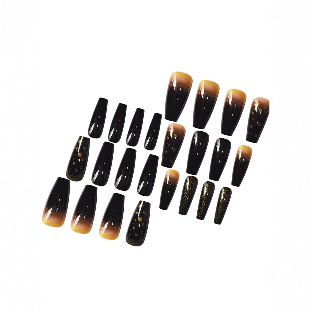 Glamorous Starry Night-Inspired Press-On Nail Set Kalsten