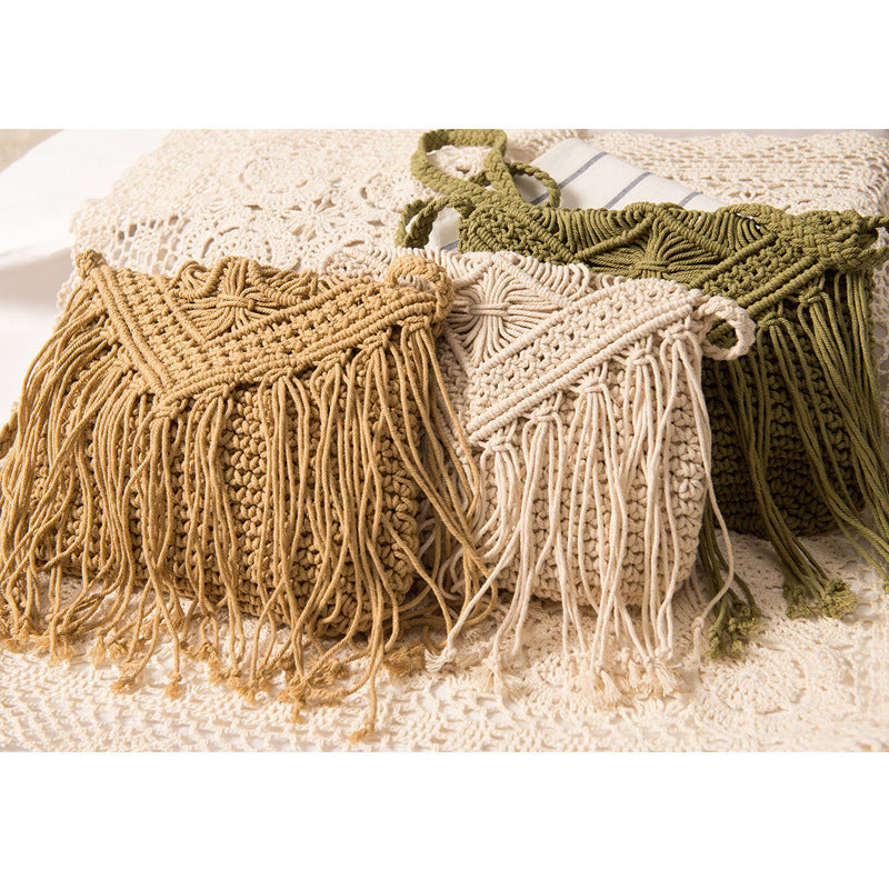 Hand-knotted Macrame Shoulder Bag Kalsten