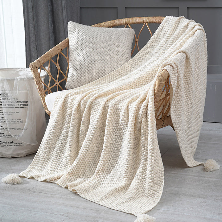 Ladies Elegant Waffle Structure Blanket Kalsten