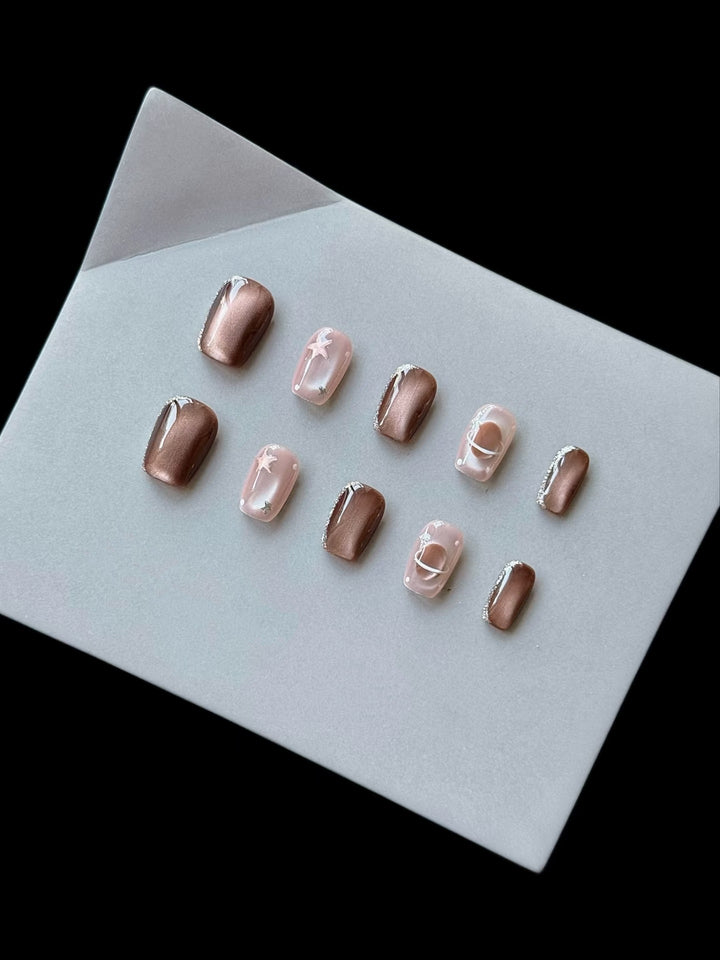 Artistic Gradient Press-On Nails Set