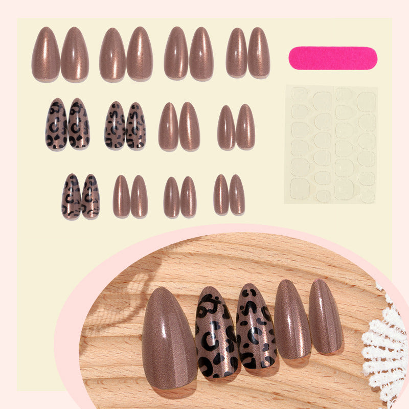 Decorative Leopard Print Press-On Nail Set kalsten