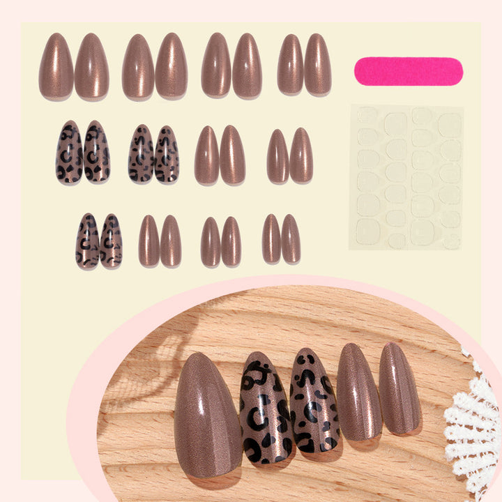 Decorative Leopard Print Press-On Nail Set kalsten