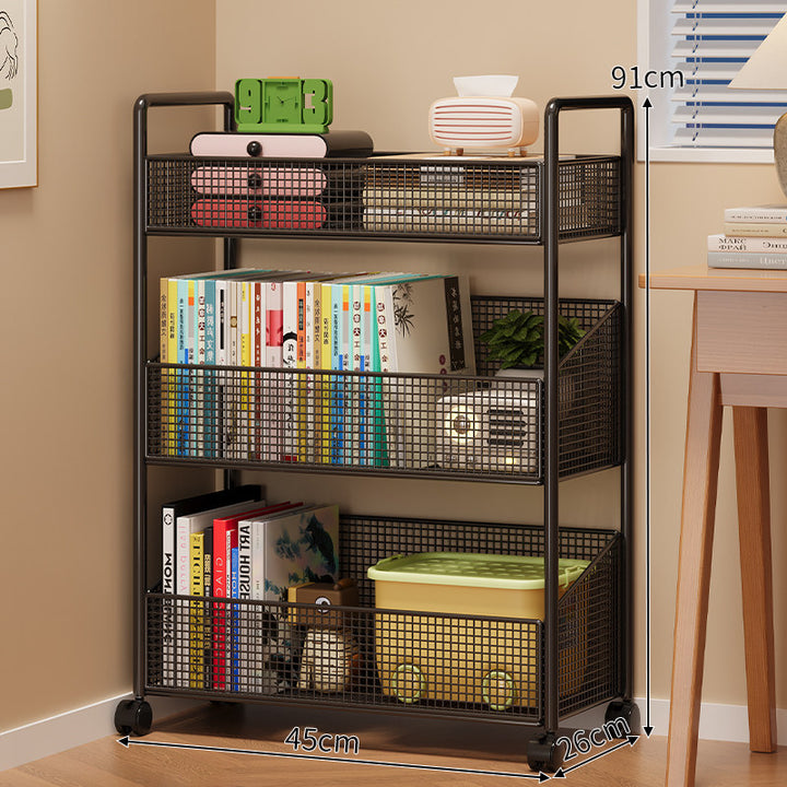 Modern Multi-Tier Mesh Storage Shelf Kalsten