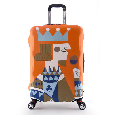 Women's Soft Shell Suitcase with Art Design Kalsten