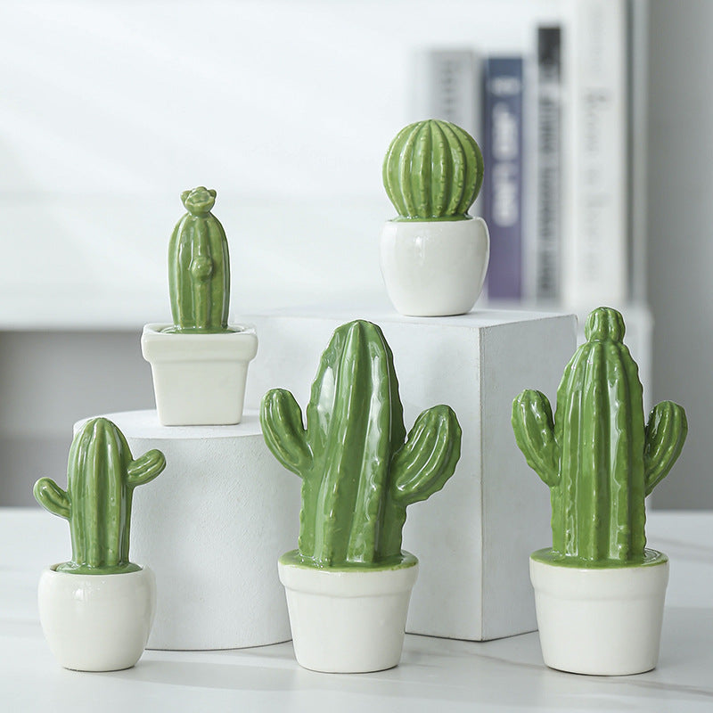 Decorative Ceramic Cactus Planter Kalsten