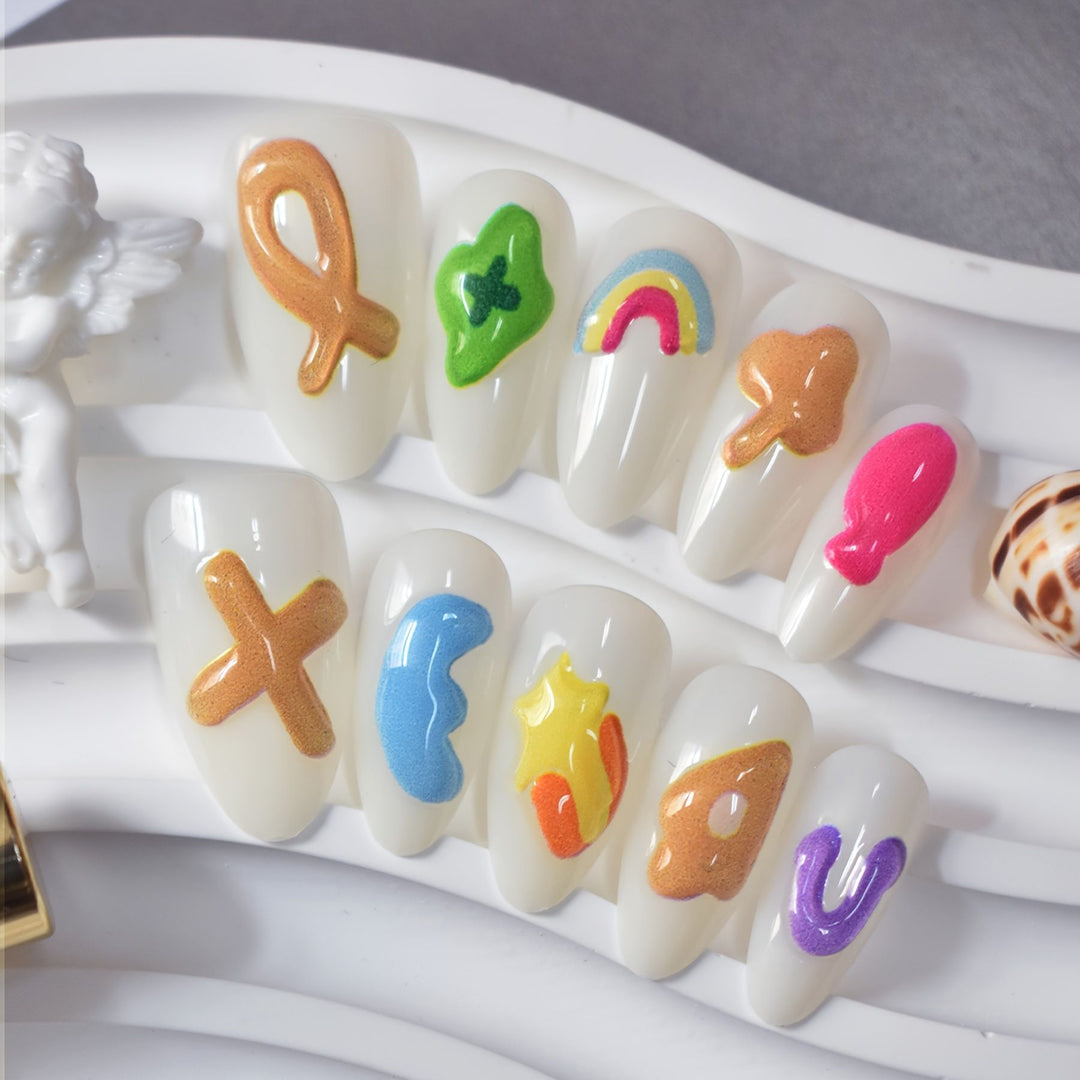 Artistic Gel Nail Art Design Kalsten