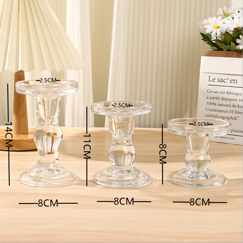 Decorative Tall Ribbed Column Candle for Home Ambience