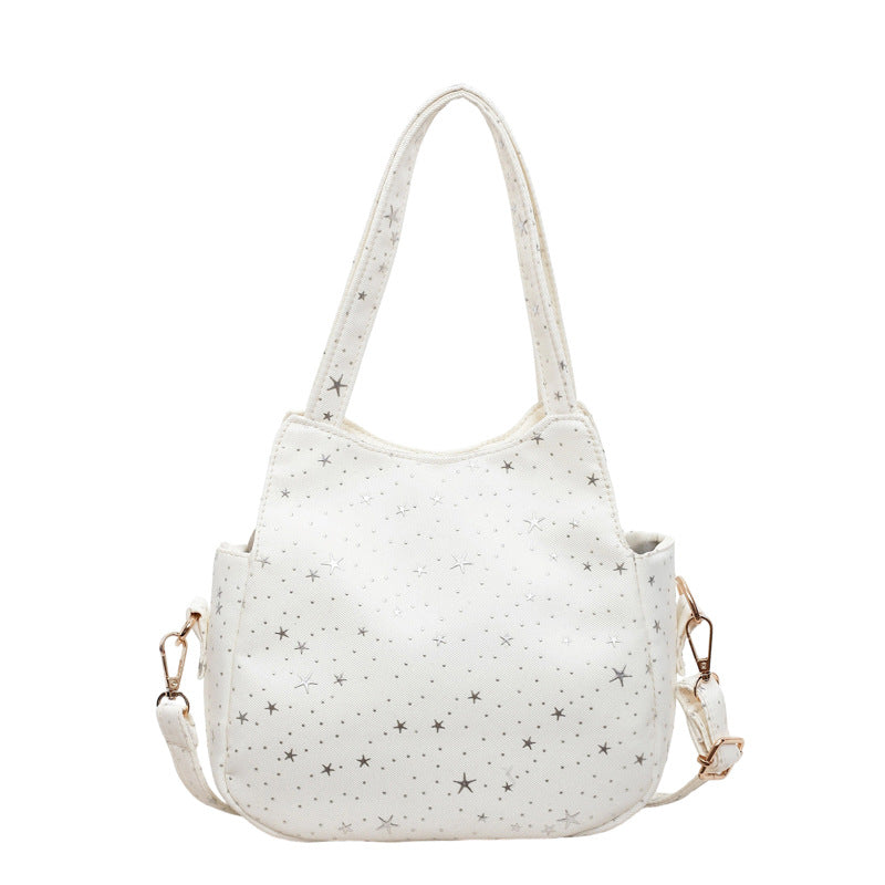 WoStar-Patterned Canvas Hobo Bag Kalsten
