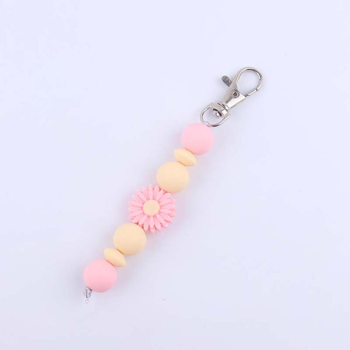 Decorative Silicone Beaded Keychain Holder Kalsten