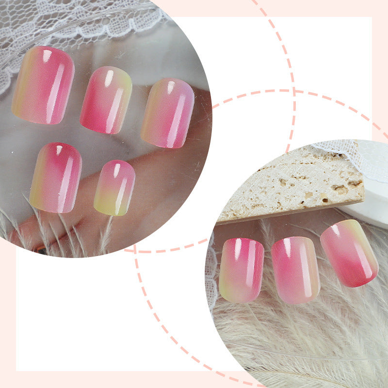 Artificial nail set with elegant ombre design and high-gloss finish Kalsten