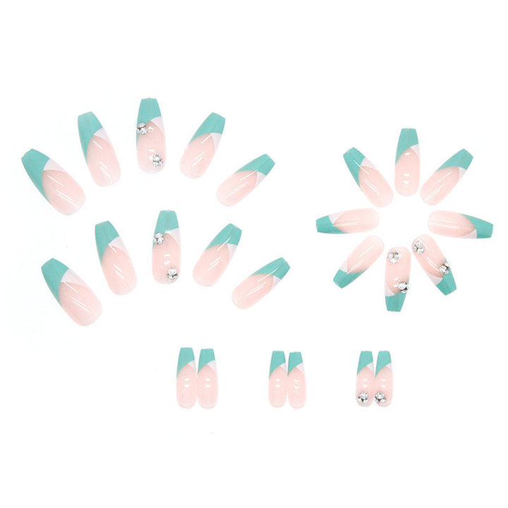 Artificial nail tips with glitter accents and elegant design Kalsten