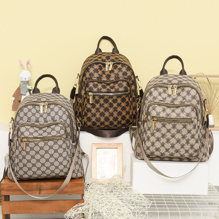 Chic Multi-Pocket Quilted Backpack Kalsten