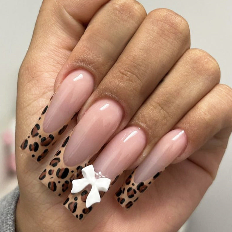 Artistic Leopard Print Press-On Nails kalsten