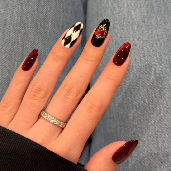 Decorative Press-On Nail Art with Unique Character Designs Kalsten