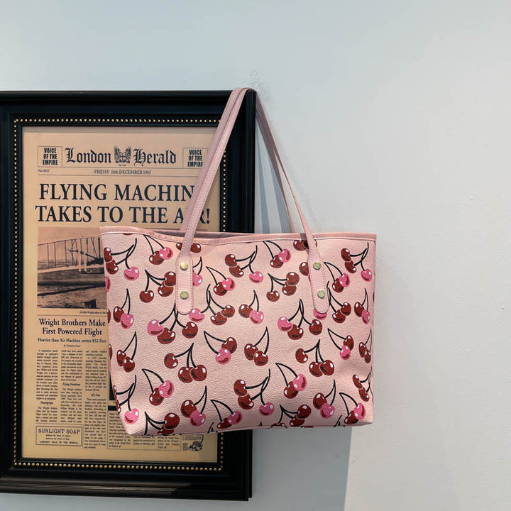 WoPlayful Cherry Patterned Tote Bag Kalsten