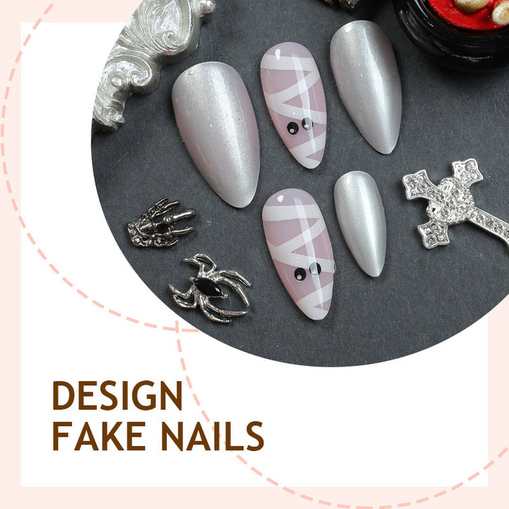 Nail set with creative ballet designs Kalsten