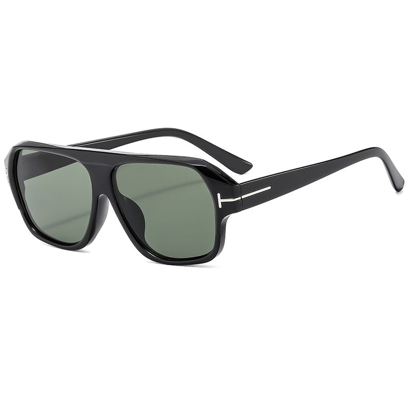 Women's fashionable sunglasses with distinctive geometry and brown lenses Kalsten