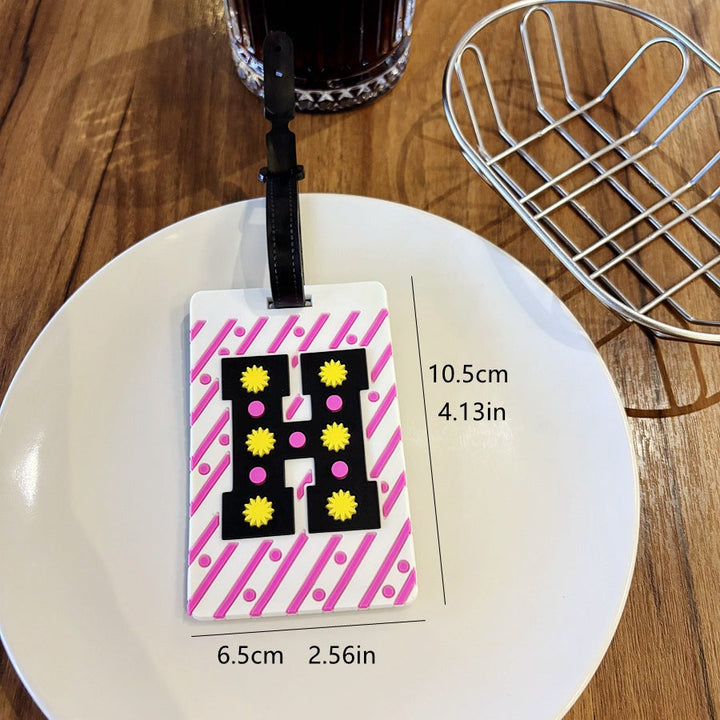 Personalized Striped Luggage Tag Kalsten