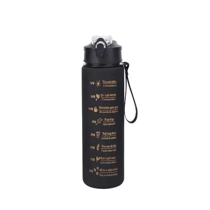 Women's Motivation Water Bottle with Integrated Time Marking Kalsten