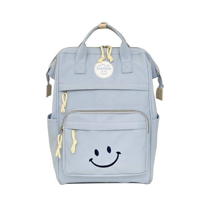 Trendy Multi-Pocket Smiley Face Backpack Kalsten